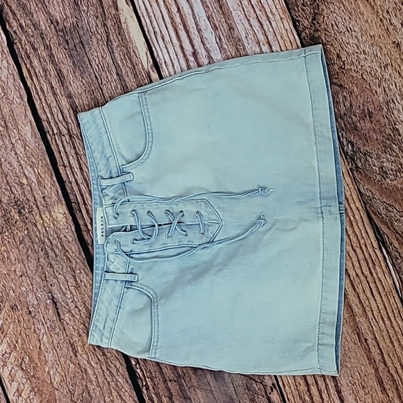 Pacsun Laceup Denim Mini Skirt - Picture 1 of 10